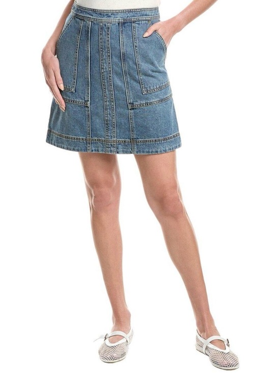 CAbi Dresses & Skirts - Denim A-Line Mini Skirt - Blue